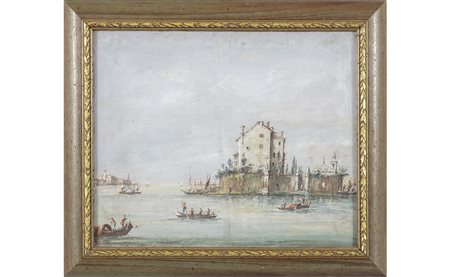 Scuola veneta sec.XIX<br>Paesaggio 