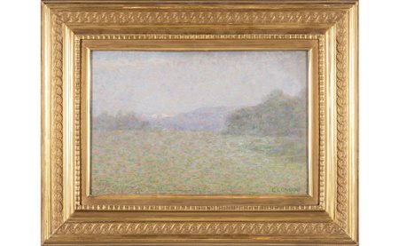 EMILIO LONGONI (1859-1932) <br>Serina<br>olio su 