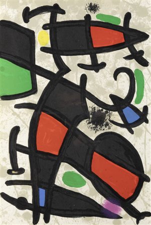 JOAN MIRO'<BR>Barcellona (Spagna) 1893 - 1983 Palma (Spagna)<BR>"Senza titolo" (1970)