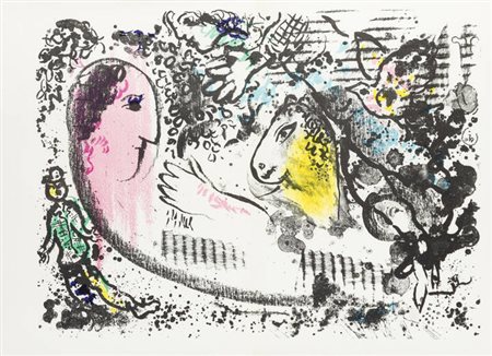 MARC CHAGALL<BR>Vitebsk (Russia) 1887 - 1985 Saint-Paul de Vence (Costa Azzurra)<BR>"Reverie"