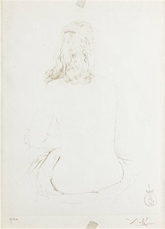 SALVADOR DALI'<BR>Figueres (Spagna) 1904 - 1989<BR>"Gala", 1962