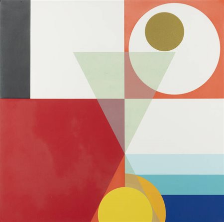 NICOLAJ DIULGHEROFF<BR>Kyustendil (Bulgaria) 1901 - 1982 Torino<BR>"Centralizzazione triangolare"