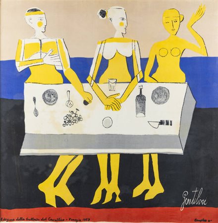 FRANCO GENTILINI<BR>Faenza (RA) 1909  - 1981 Roma<BR>"Senza titolo"