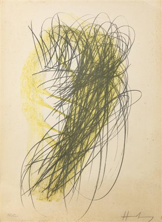 HANS HARTUNG<BR>Lipsia (Germania) 1904 - 1989 Antibes (Francia)<BR>"Senza titolo"