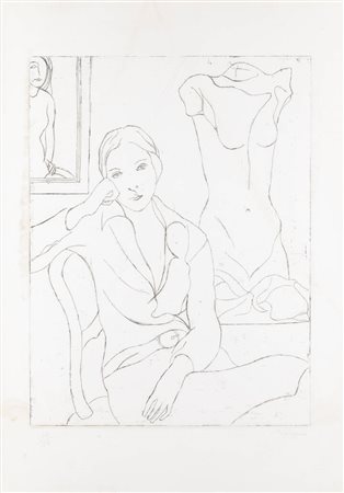 FRANCESCO MENZIO<BR>Tempio Pausania (SS) 1899 - 1979 Torino<BR>"Senza titolo"