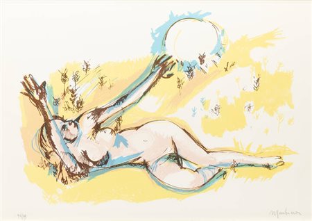 PIERO MARTINA<BR>Torino 1912 - 1982<BR>"Nudo femminile"