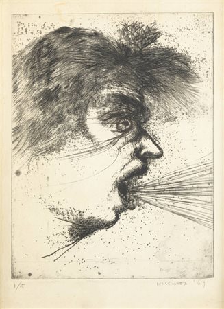 GIOVANNI MACCIOTTA<BR>Torino 1927 - 1993 Coassolo (TO)<BR>"Senza titolo" 1969