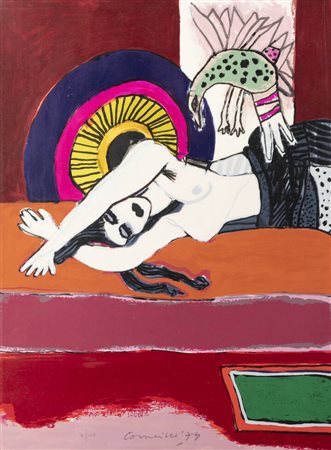 CORNEILLE (GUILLAUME CORNELIS VAN BEVERLOO)<BR>Liegi (Belgio) 1922 - 2010 Parigi<BR>"Senza titolo" 1974