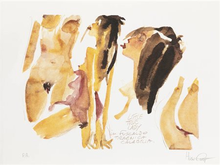 HUGO PRATT<BR>Rimini 1927 - 1995 Losanna (Svizzera)<BR>"Little True Lady in Fuscaldo Tirrenica Calabria"