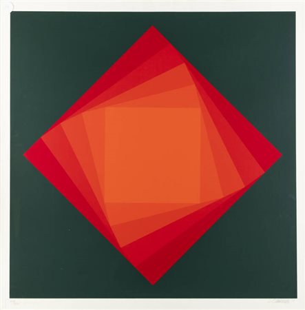 LUITPOLD DOMBERGER<BR>Höfen an der Enz (Germania) 1912-2005<BR>"Red Turn" 1971