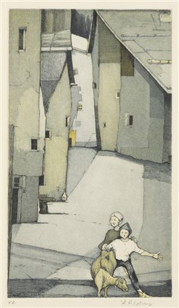 KARL PLATTNER<BR>Malles Venosta (BZ) 1919 - 1986 Milano<BR>"Ricordo di Malles" (1981)