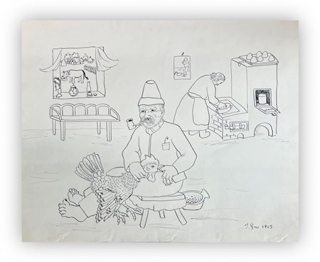 IVAN GENERALIC (1914-1992) - Senza Titolo, 1963