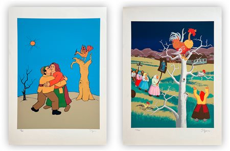 IVAN GENERALIC (1914-1992) - Lotto unico di 2 litografie