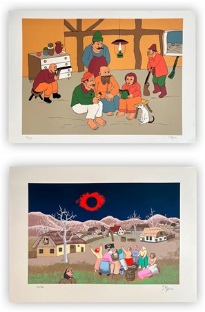 IVAN GENERALIC (1914-1992) - Lotto unico di 2 litografie