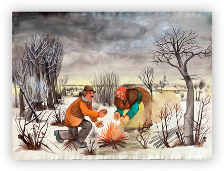 DRAGAN GAZI (1930-1983) - Senza Titolo, 1977