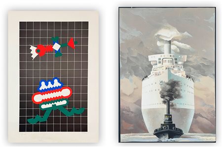 AUTORI VARI (RENATO VOLPINI E GRAZIELLA MARCHI) - Lotto unico di 2 opere