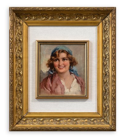 EDUARDO FORLENZA (1861- 1934) - Ritratto di donna