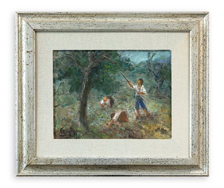 GAETANO BOCCHETTI (1888-1990) - Scena campestre