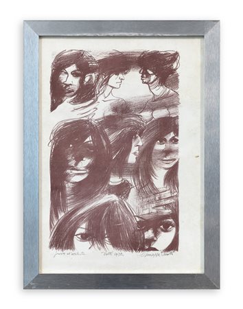 GIUSEPPE MOTTI (1908-1988) - Volti, 1972
