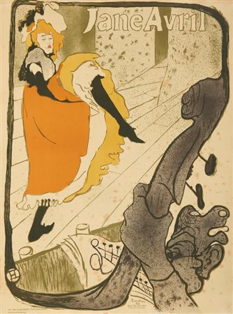 DE TOULOUSE-LAUTREC HENRI (1864 - 1901) - JANE AVRIL.
