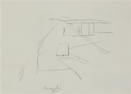 MORANDI GIORGIO (1890 - 1964) - D'APRES. SENZA TITOLO (DALLA CARTELLA 40 DISEGNI DI MAESTRI MODERNI).