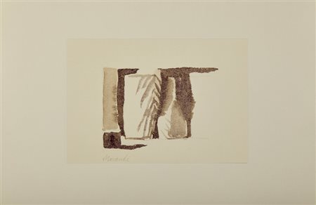 MORANDI GIORGIO (1890 - 1964) - NATURA MORTA (DAL VOLUME GIORGIO MORANDI 50 DISEGNI DI MORANDI - 50 TAVOLE).