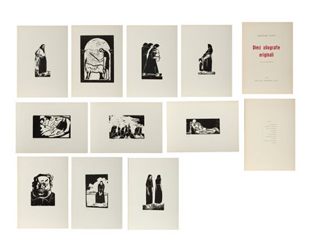 VIANI LORENZO (1882 - 1936) - CARTELLA : LORENZO VIANI DIECI XILOGRAFIE ORIGINALI.