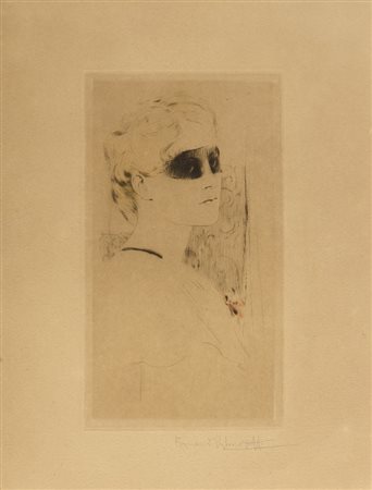 KHNOPFF FERNAND (1858 - 1921) - UN MASQUE.