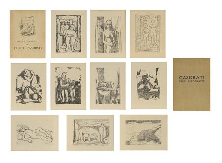 CASORATI FELICE (1883 - 1963) - NUMERUS, MENSURA, PONDUS. DIECI LITOGRAFIE DI FELICE CASORATI.