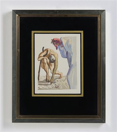 DALI' SALVADOR (1904 - 1989) - DALLA DIVINA COMMEDIA: LA LEGGE DEL SALIRE .