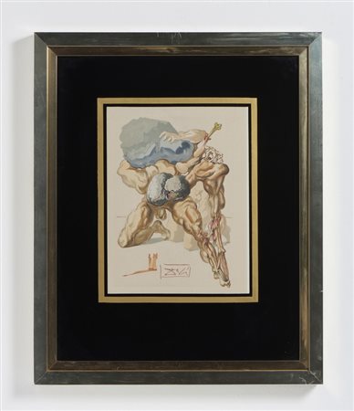 DALI' SALVADOR (1904 - 1989) - DALLA DIVINA COMMEDIA: AVARI E PRODIGHI .