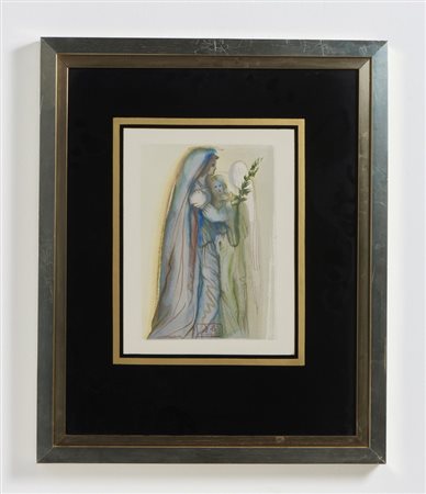 DALI' SALVADOR (1904 - 1989) - DALLA DIVINA COMMEDIA: L'ARCANGELO GABRIELE .