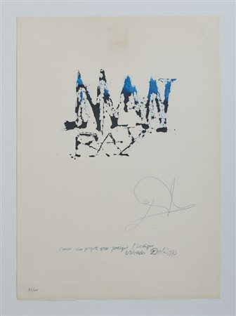 DALI' SALVADOR (1904 - 1989) - DALLA CARTELLA LA LOGIQUE ASSASSINE, HOMAGE TO MAN RAY.