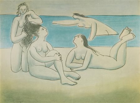 PICASSO PABLO (1881 - 1973) - D'APRES. BAGNANTI.