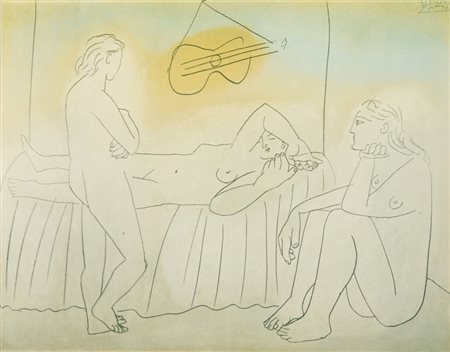 PICASSO PABLO (1881 - 1973) - D'APRES.TROIS FEMMES .
