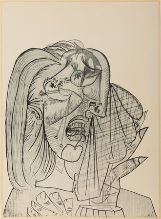 PICASSO PABLO (1881 - 1973) - D'APRES LA FEMME QUI PLEURE .