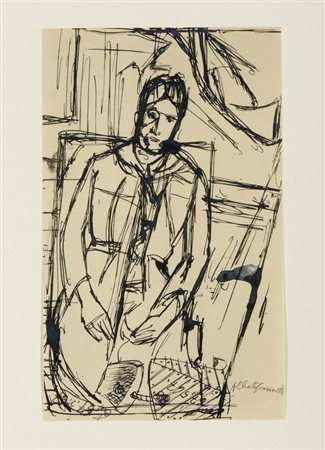 GIACOMETTI ALBERTO (1901 - 1966) - D'APRES. SENZA TITOLO.
