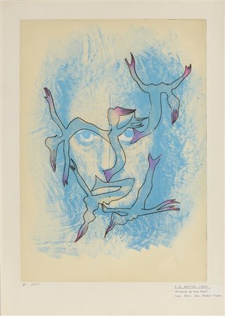 MATTA ROBERTO SEBASTIÁN ANTONIO (1911 - 2002) - PORTRAIT A MAN RAY.