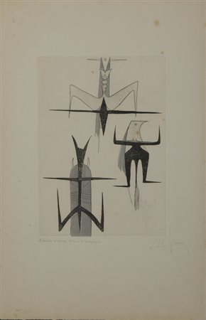 LAM WILFREDO (1902 - 1982) - LOUP .