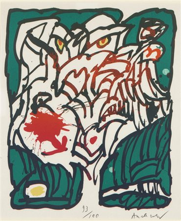 ALECHINSKY PIERRE (n. 1927) - DA IL TENERO E' IL MOSTRO, SENZA TITOLO.