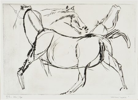 CASSINARI BRUNO (1912 - 1992) - STUDIO DI CAVALLI .