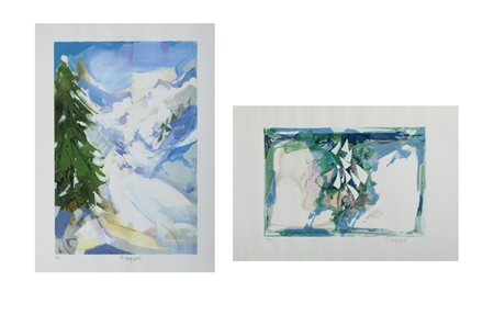 CAMPAGNOLI ROMANO (n. 1934) - LOTTO COMPOSTO DA N. 2 FOGLI.