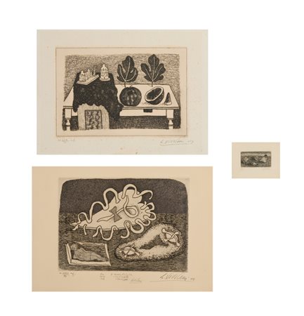 VIVIANI GIUSEPPE (1898 - 1965) - LOTTO COMPOSTO DA N.3 FOGLI.