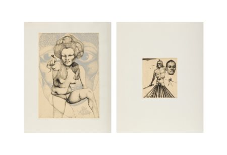 ATTARDI UGO (1923 - 2006) - LOTTO COMPOSTO DA N.2 FOGLI.