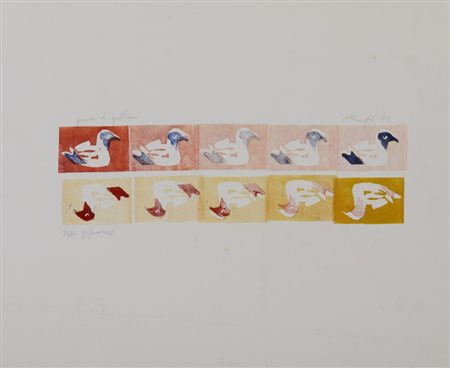 MANFREDI ALBERTO (1930 - 2001) - PROVE DI GABBIANI .