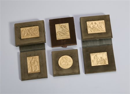 MANFRINI ENRICO (1917 - 2004) - LOTTO COMPOSTO DA N.6 BASSORILIEVI.