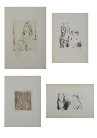 CIARROCCHI ARNOLDO (1916 - 2004) - LOTTO COMPOSTO DA N. 4 FOGLI.