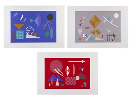 HOFFMANN OTTO  (1907 - 1996) - CARTELLA COMPOSTA DA N.3 FOGLI.