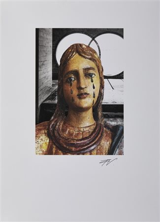 VEZZOLI FRANCESCO (n. 1971) - MADONNA DEL PANE CON LACRIME NERE .