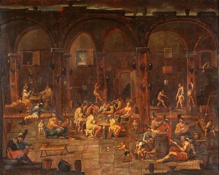 Alessandro Magnasco (attribuito a) (Genova 1667 - Genova 1749) Scena...